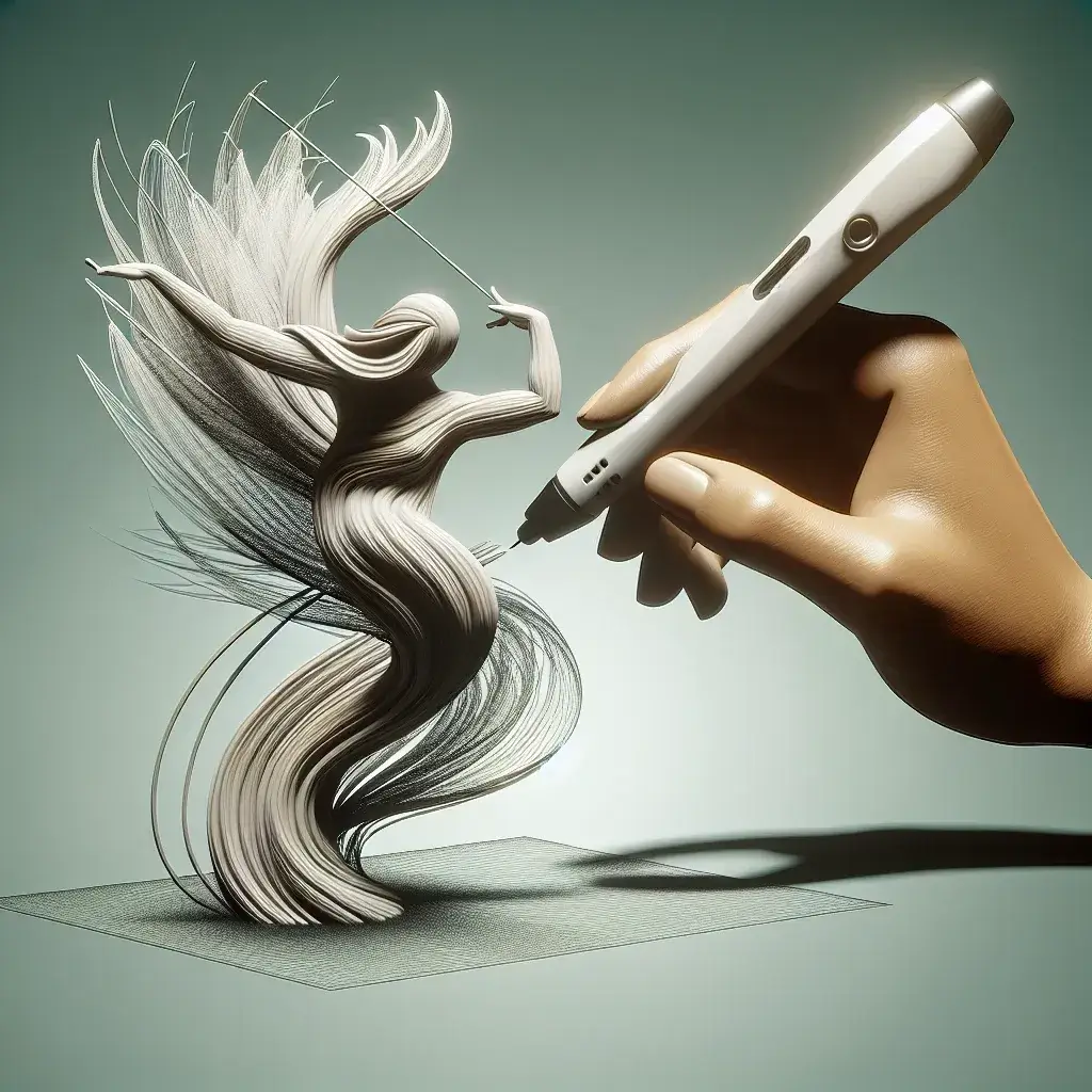 ¿Cómo crear esculturas en 3D que representen movimiento con un bolígrafo 3D?